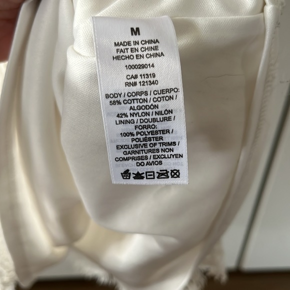 Dynamite white lace top, size Medium - Picture 4 of 4